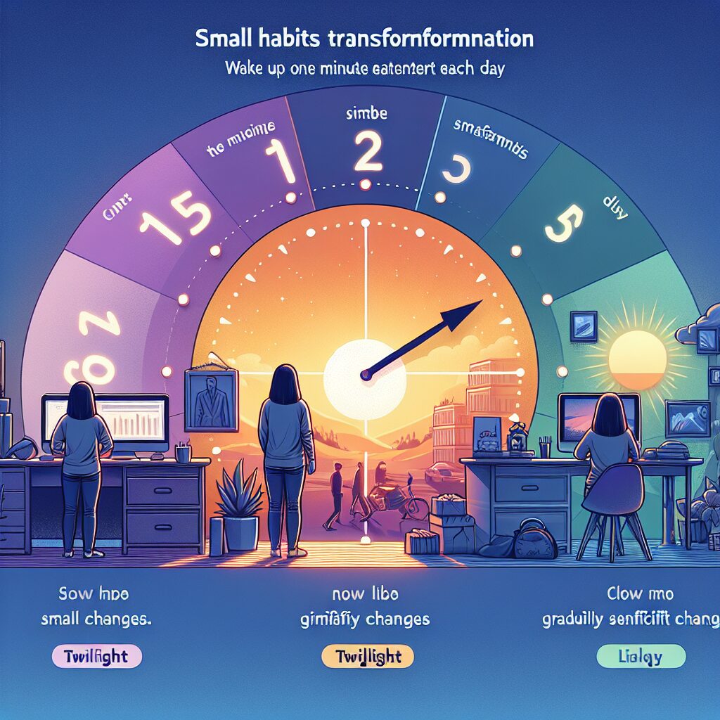 朝1分から始める人生改革 小さな習慣がもたらす大きな変化